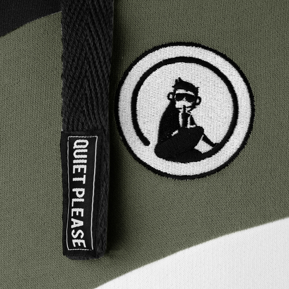 Мужская кофта теннисная Quiet Please Baseline Colour Block Hoody Men - Black