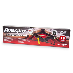 Домкрат ромбический AVS JA-1500R с резиновой опорой + сумка в комплекте, 1,5т.