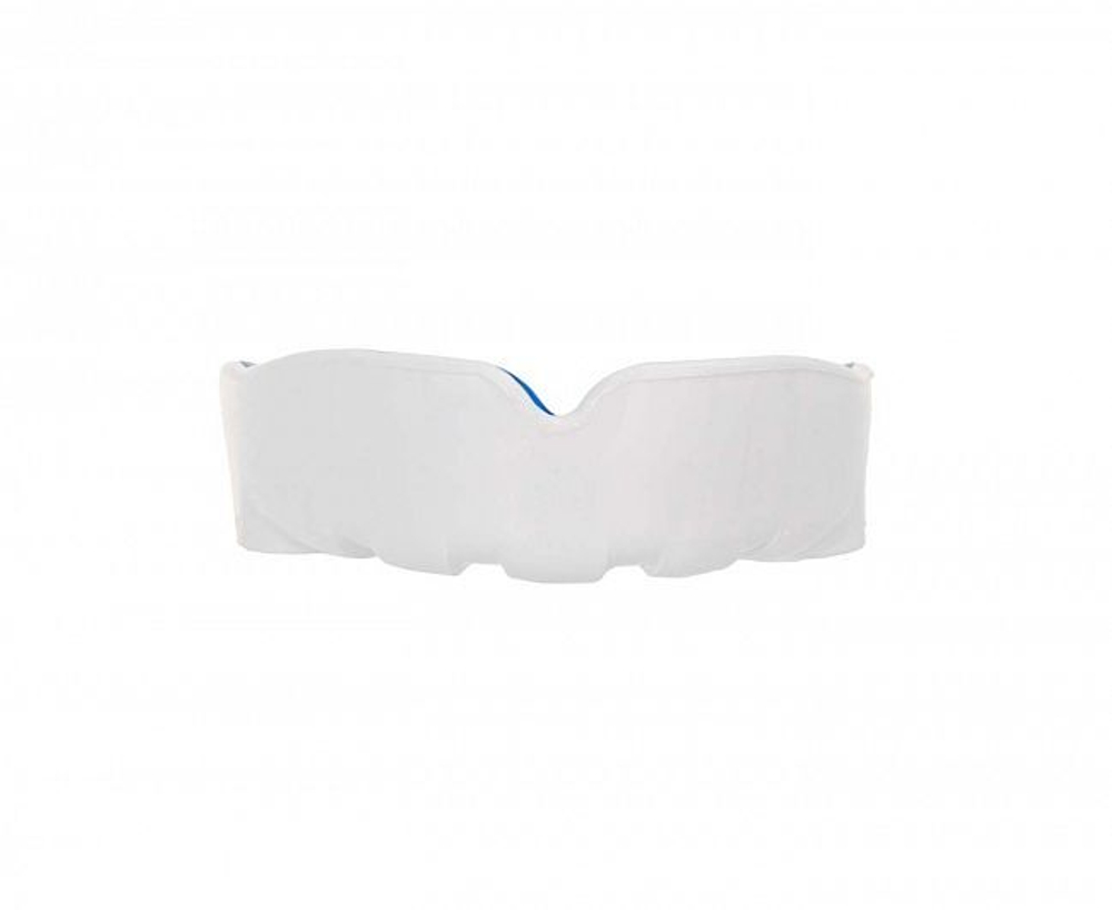 Капа одночелюстная Clinch Punch Double Layer Mouthguard бело-синяя C502