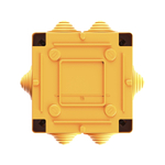 Коробка пластиковая FS с кабельными вводами и клеммниками, IP55, 100х100х50 мм, 4р, 450V, 6A, 4 мм2