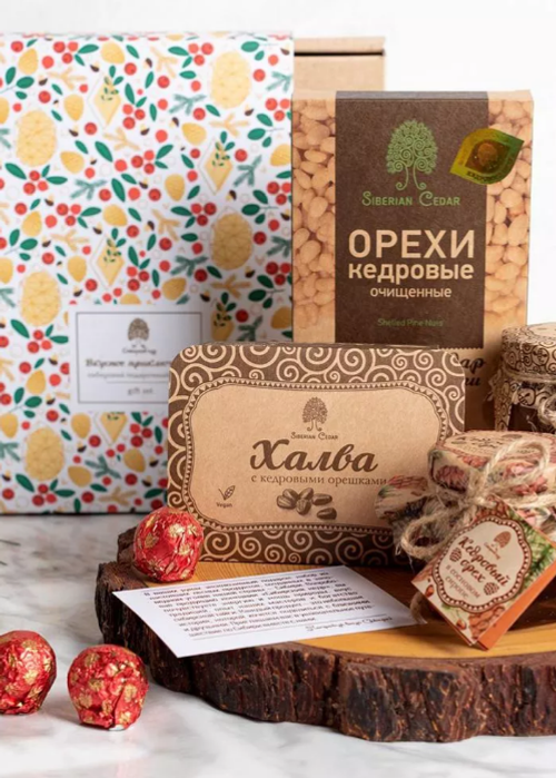 Подарочный набор «Богатство Сибири» / 730 г / Сибирский кедр