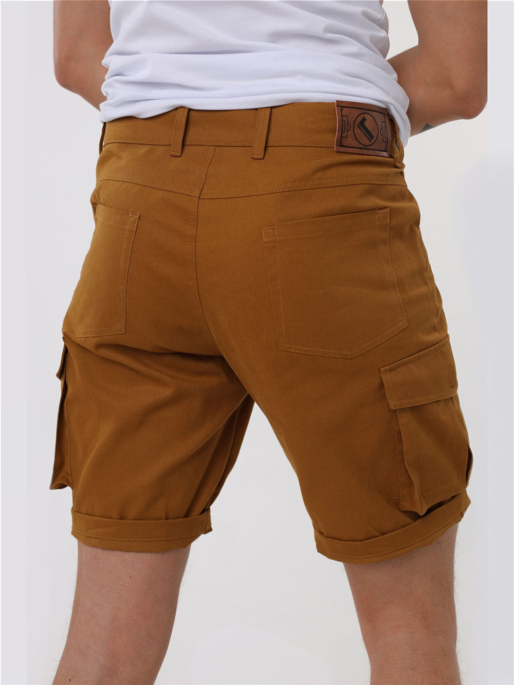 Шорты карго мужские горчичные Город Горький