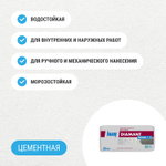 Штукатурка цементная декоративная Knauf Диамант Шуба 1,5 мм 25 кг