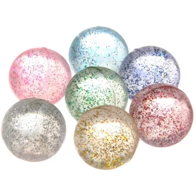 Мяч 32 мм «Блёстки» каучуковый, микс СТИКЕР НА ВЛОЖЕНИЕ