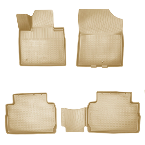Ковры в салон Norplast/Unidec для Hyundai Santa Fe (2020-), Бежевый, 5 мест, арт.NPA11-C31-535-B