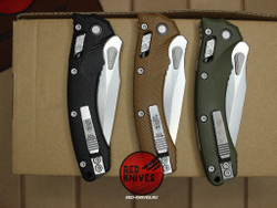 Нож Microtech Amphibian G10 - зеленая рукоять G10, клинок стоунвош RK/458