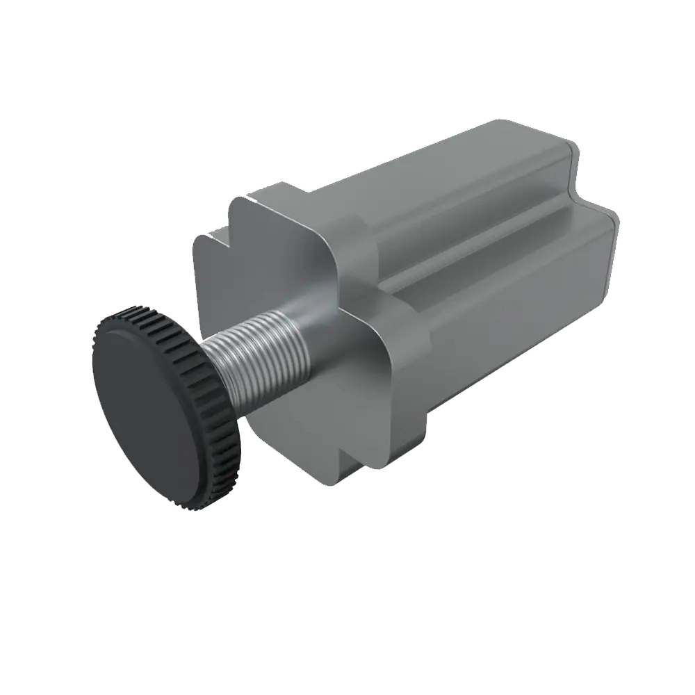 Ножка металлическая для профиля с регулируемой опорой Хоммет