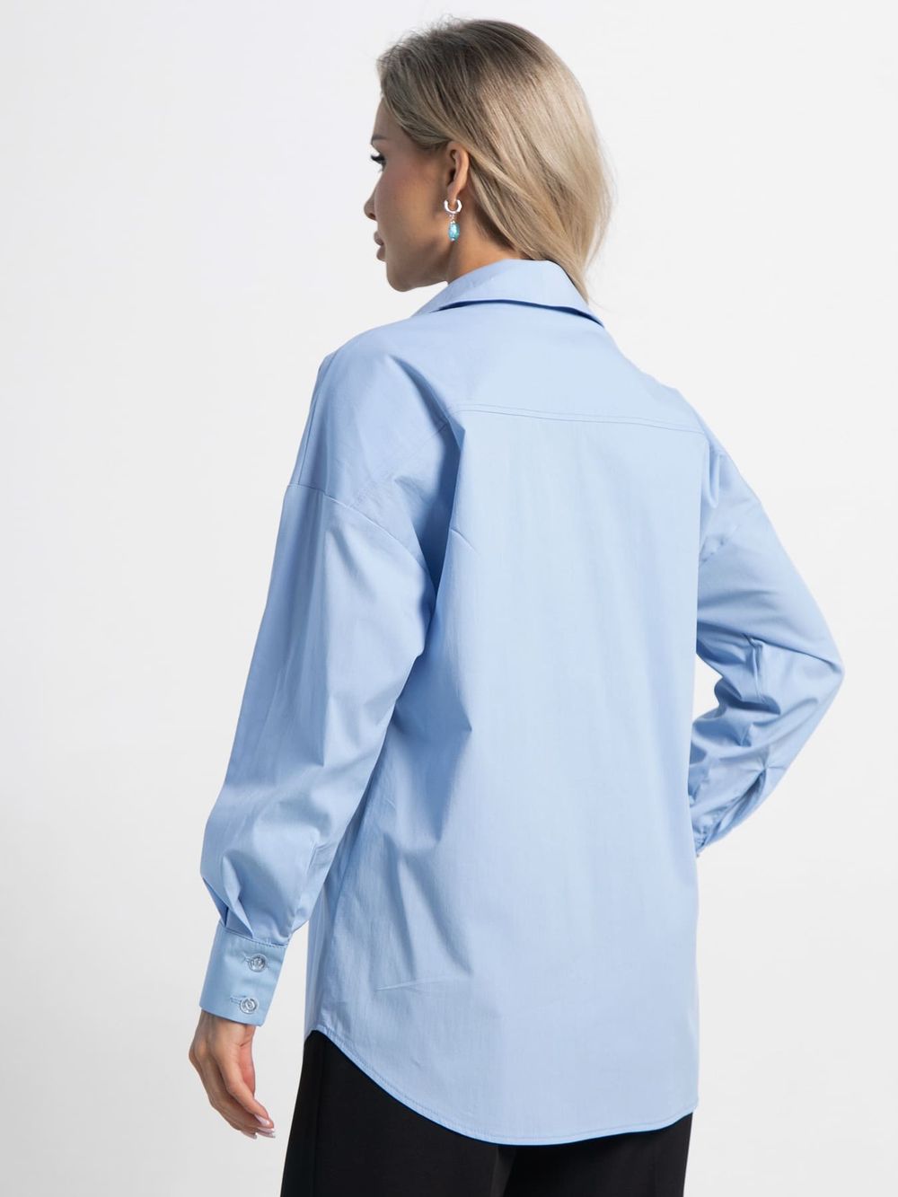 Рубашка хлопковая Рина (голубая) Б15225-53М LT Collection