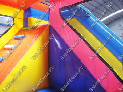 Коммерческий батут "Башня розовой феи", 4*3*4 м