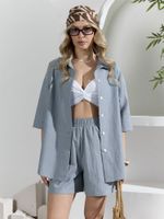 Костюм женский Ангелина-1 Виотекс СЕРО-СИНИЙ МЕЛАНЖ