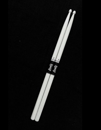 Барабанные палочки, граб, деревянный наконечник, белые, Leonty LW5AW 5A