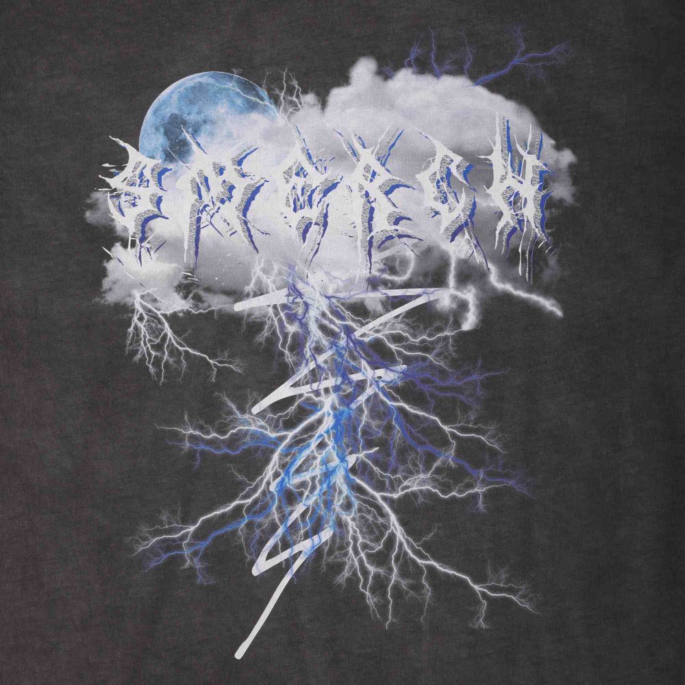 Футболка Смерч Оверсайз Принт #3 Вываренная Серая