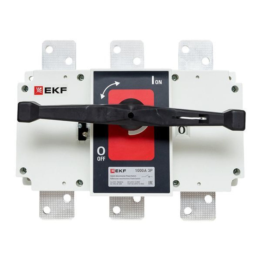 Рубильник-выключатель 1000A 3P c рукояткой управления для прямой установки PowerSwitch EKF