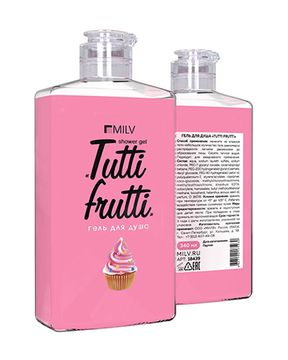 Гель для душа Milv «TUTTI FRUTTI». 340 мл