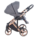 Детская коляска Adamex Chantal Star Collection 3 в 1 STAR004 серый+роз.золото