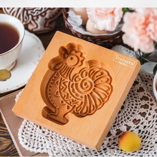 печатный пряник в форме петушок