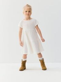 Платье с воланами "Тофу"