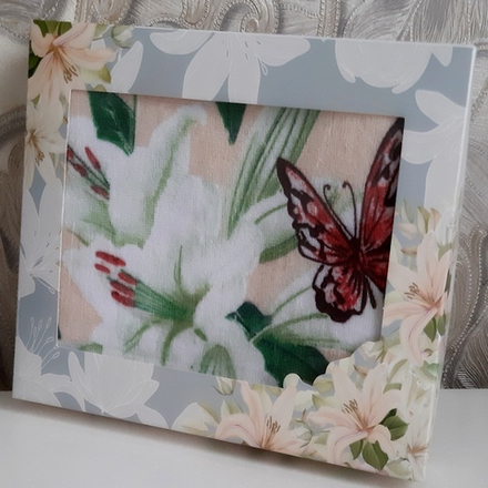 Полотенце махровое, 35*75 см, Китай, в подарочной упаковке.