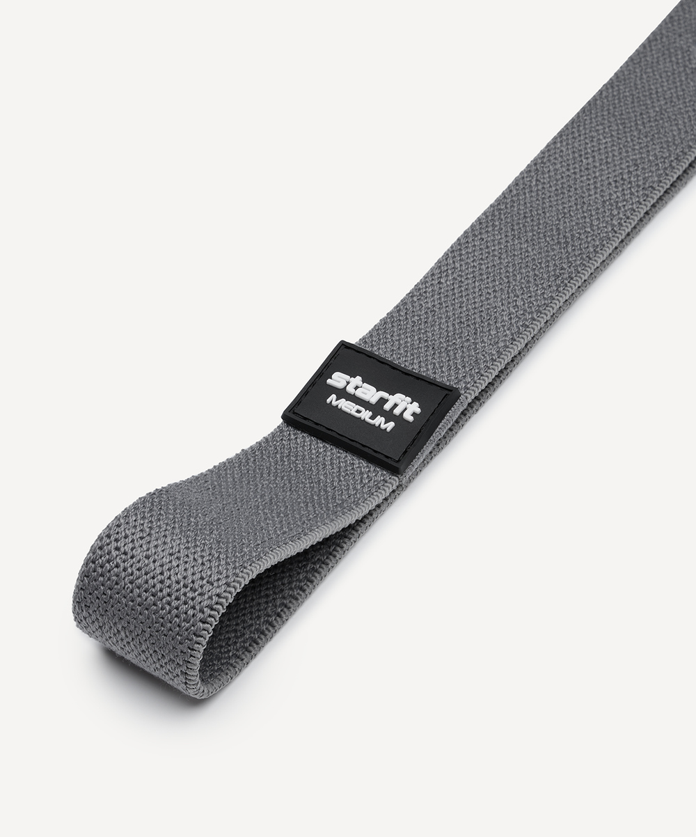 Эспандеры для кроссфита ES-205, средняя нагрузка, текстиль, темно-серый