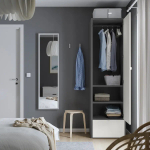 Платяной шкаф - VISTHUS IKEA/ ВИСТХУС ИКЕА, 63x59x216, белый/серый