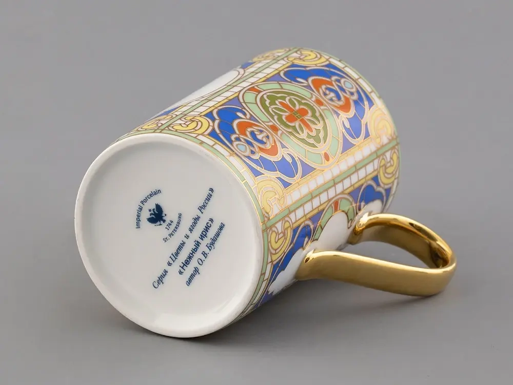 Бокал 400 мл в подарочной упаковке, форма Соло, рисунок Нежный Ирис, арт. 81.32712.00.1