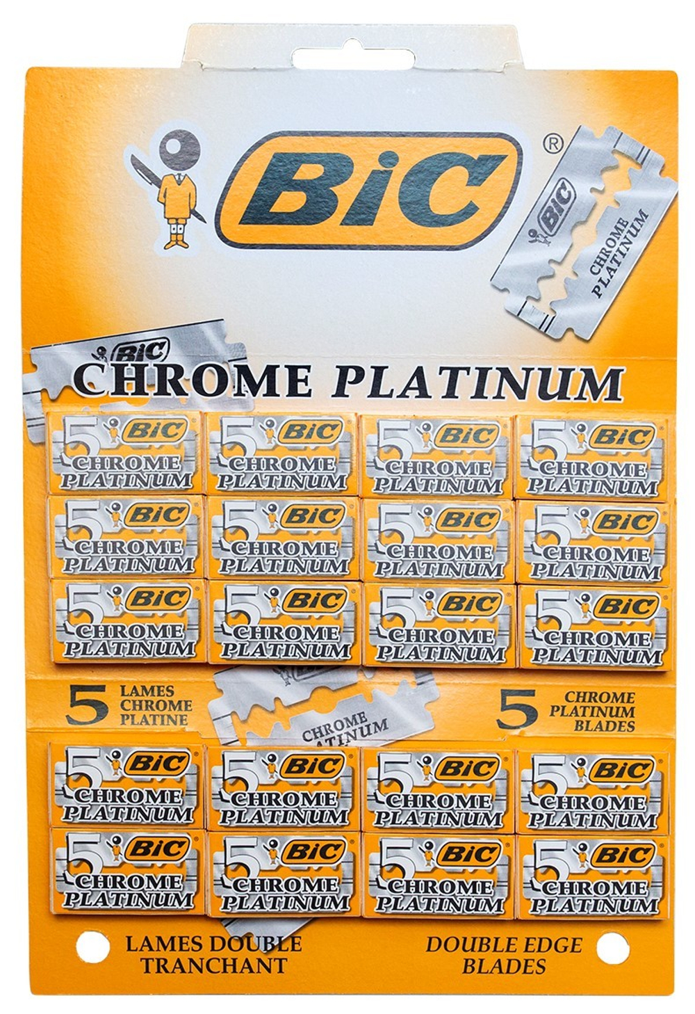 Bic лезвия Bic Chrome Platinum в листах 20х5 шт