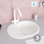 Мойка POLYGRAN ATOL-620 белый хлопок №36