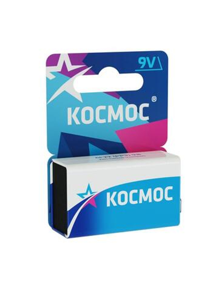 Элемент питания солевой "крона" 6F22 (блист.1шт) КОСМОС KOC6F221BL