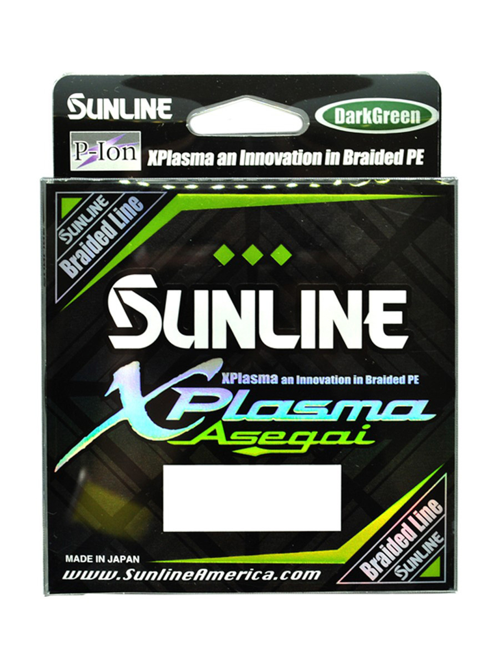 Плетеный шнур для рыбалки Sunline X-Plasma Asegai 165YD (Light Green) 8LB/#0.8