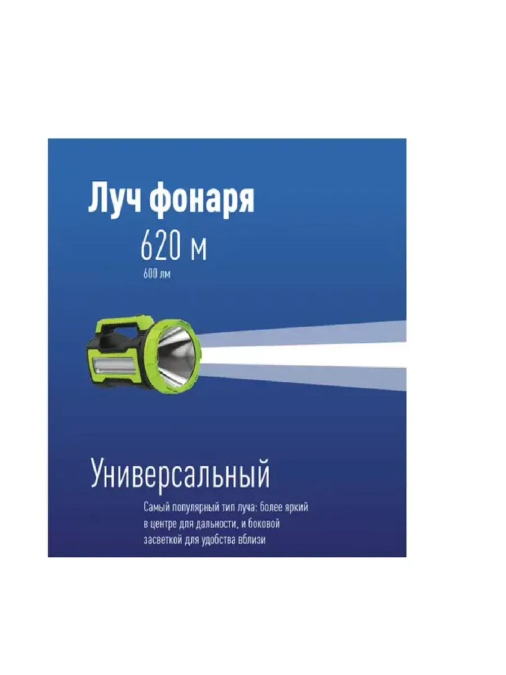 Фонарь-прожектор Accu 9110-LED 10W+4W 220/12V USB PREMIUM