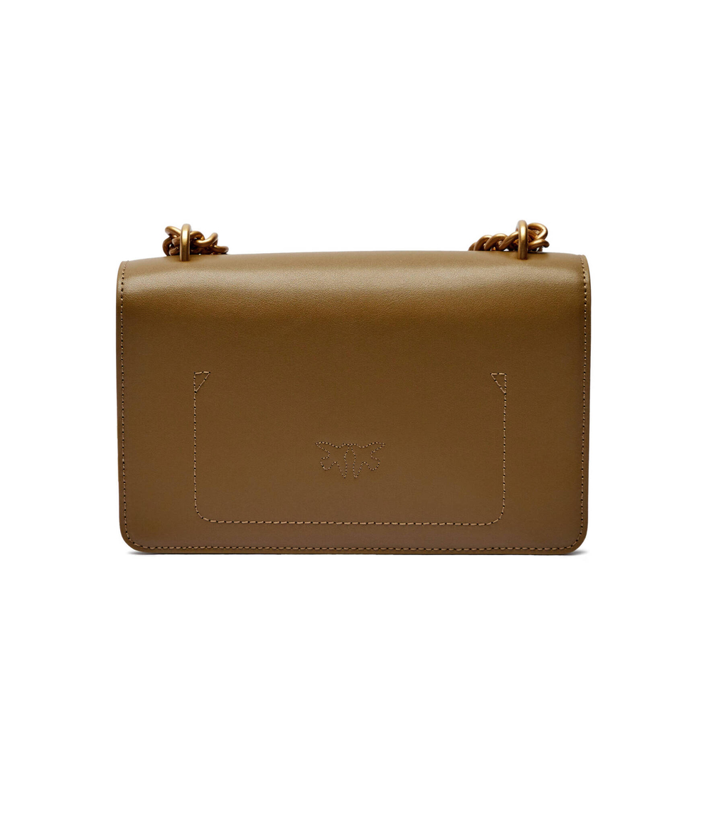 Кожаная сумка через плечо LOVE ONE MINI Pinko - оливковый(100074 A0F1)