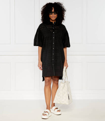 Кружевное платье Karl Lagerfeld - черный(241W1306)