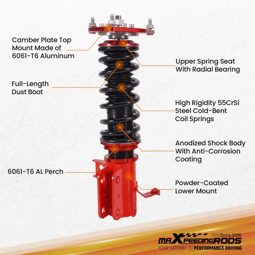 MaXpeedingrods Coilovers Suspension подходит для автомобиля Subaru BRZ compatible for Toyota 86 compatible for Scion FR-S 12-22
