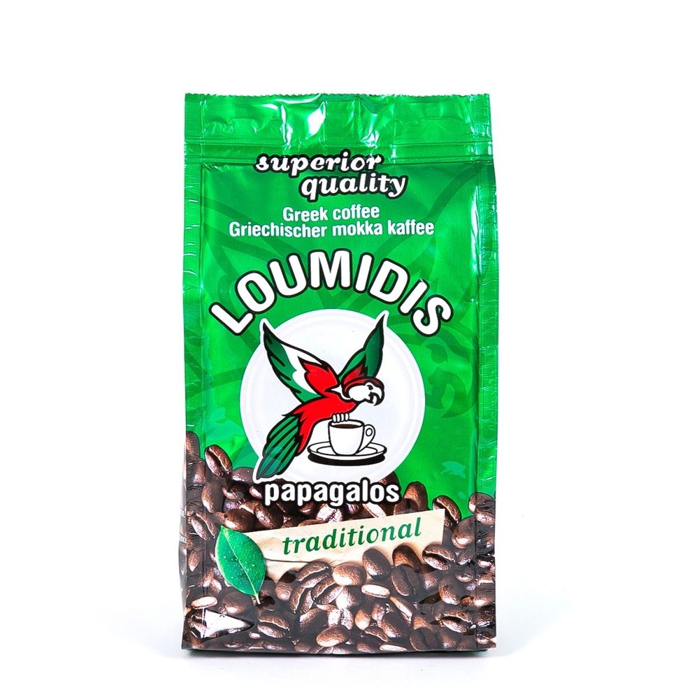 Кофе молотый Loumidis Papagalos 194 г x 4 шт