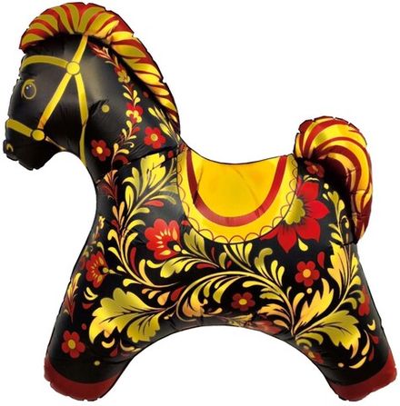 Фигура "Лошадка золотая роспись"