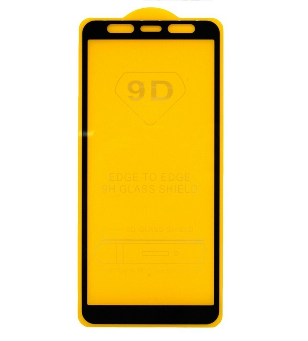 Защитное стекло Samsung A8 Plus 2018 (черный) 9D тех.упаковка