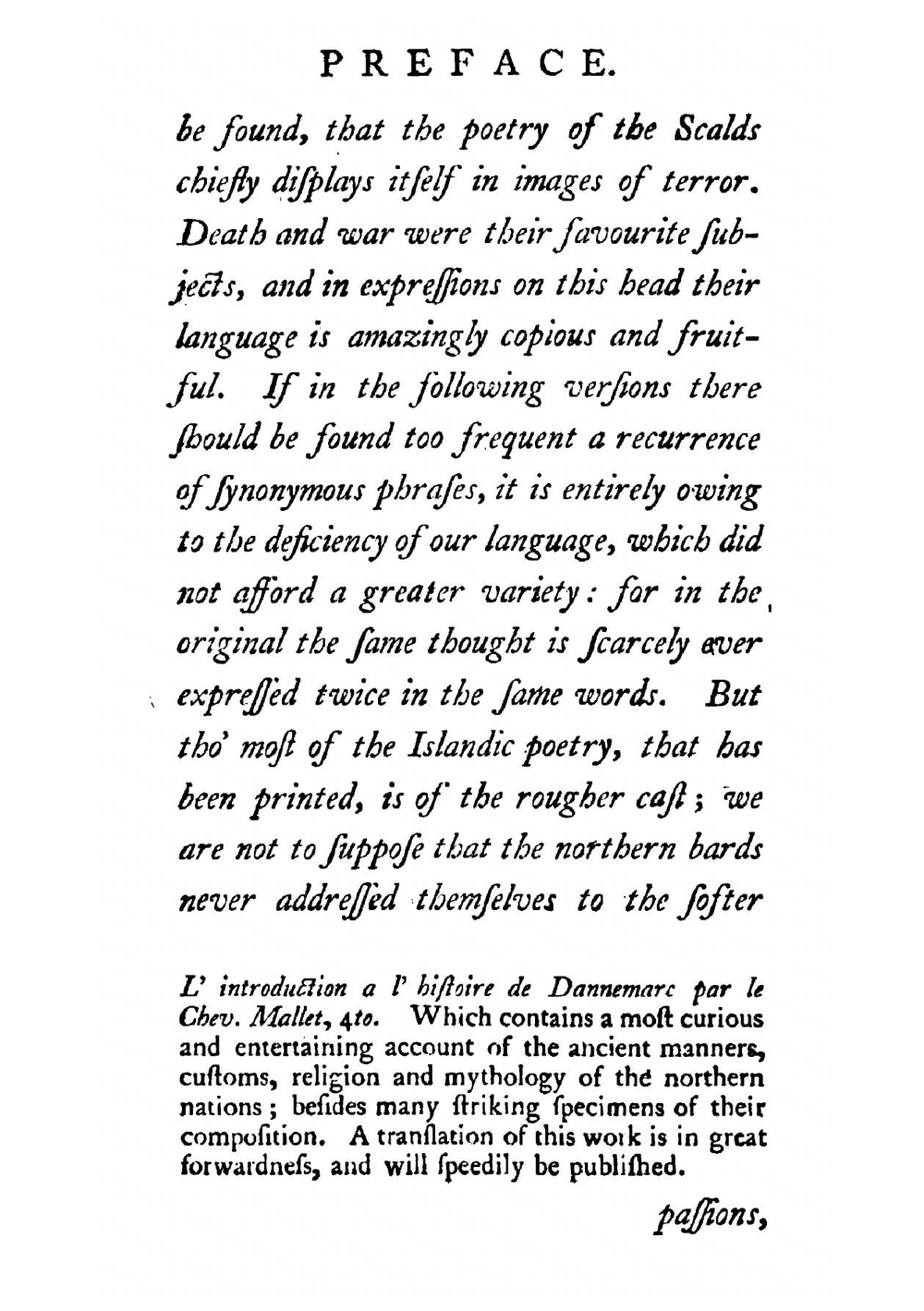 Five pieces of runic poetry translated from the islandic language | T. Percy