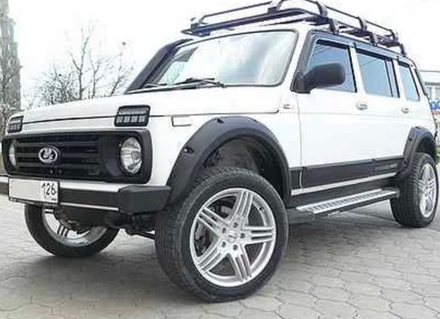 Силовые расширители арок Нива 4х4 (5д) резанных арок колес