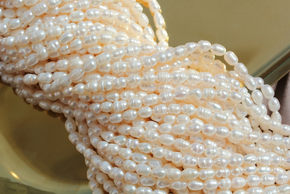 Жемчуг натуральный, рис, 3,6-3,8мм, 2А