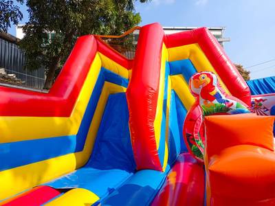 Надувной батут "Яркий цирк" 6x5x3