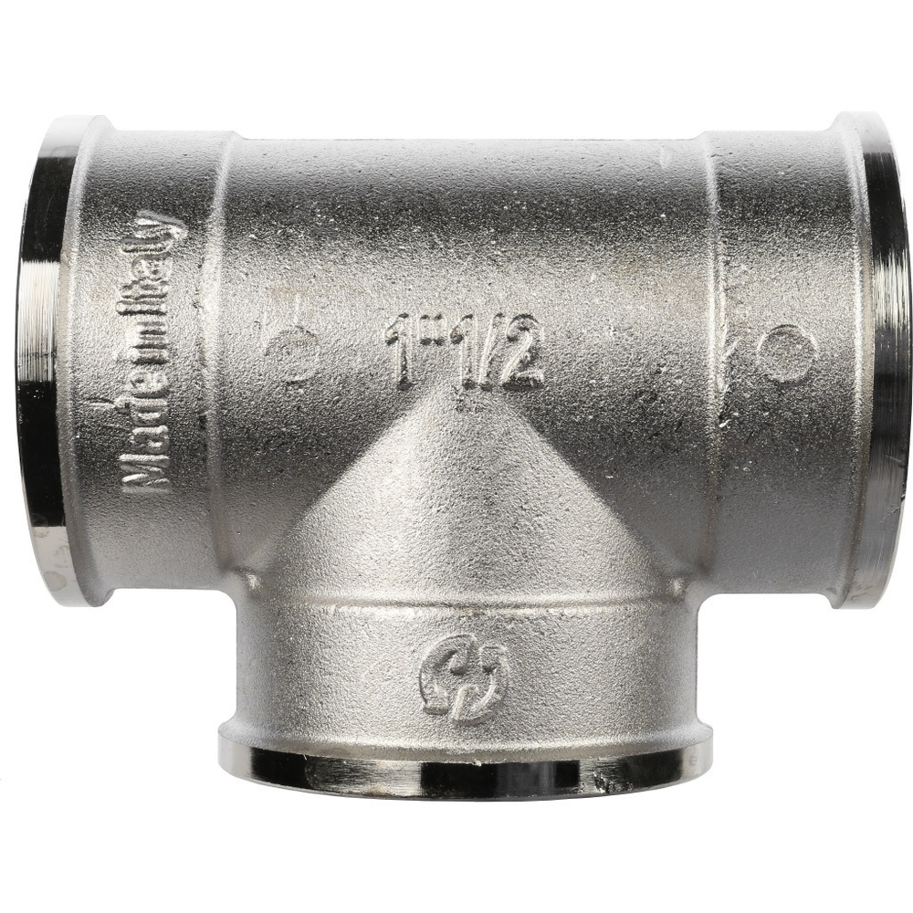 Тройник STOUT ВВ 1 1/2" никель