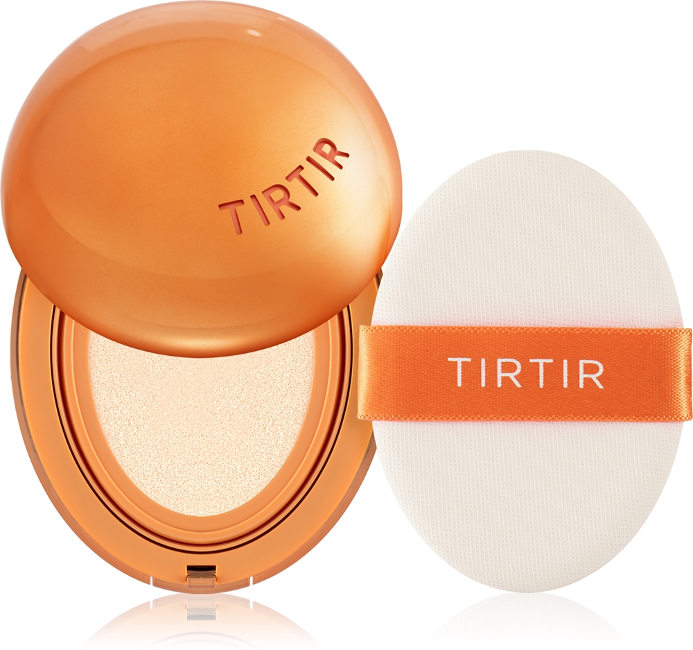 TIRTIR Mask Fit AI Fliter Cushion - Тональная основа с матовым покрытием в губке - долговременный подклад оттенок 15C Fair Porcelain, 18 g
