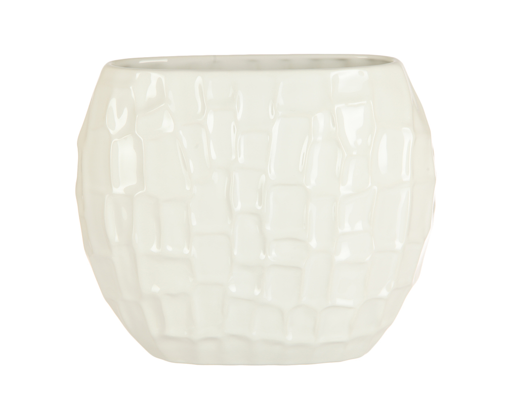 Ваза декоративная керамическая Терсейра белая от Sporvil из Португалии