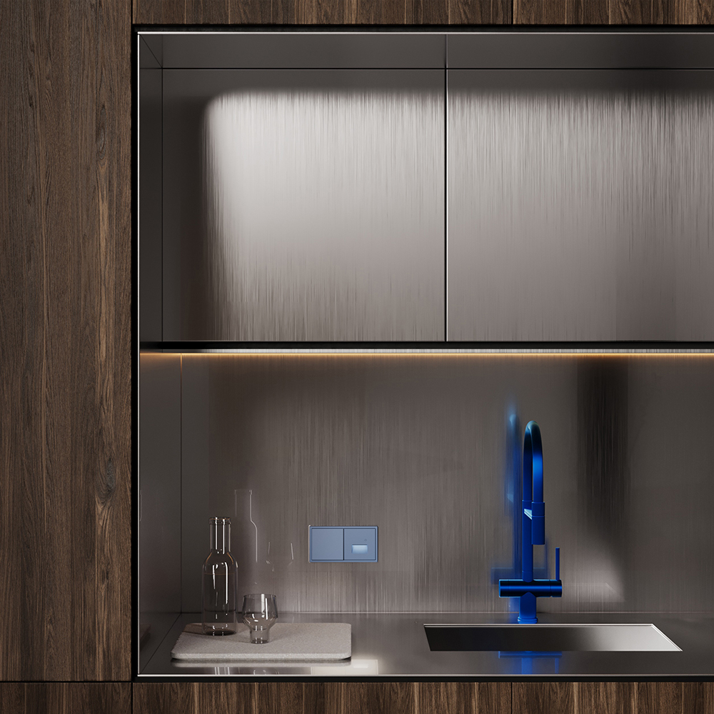 Накладка для подсветки светодиодной с датчиком, S70 (деним)