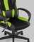 TopChairs ST-CYBER 9 GREEN ткань/экокожа черный/зеленый