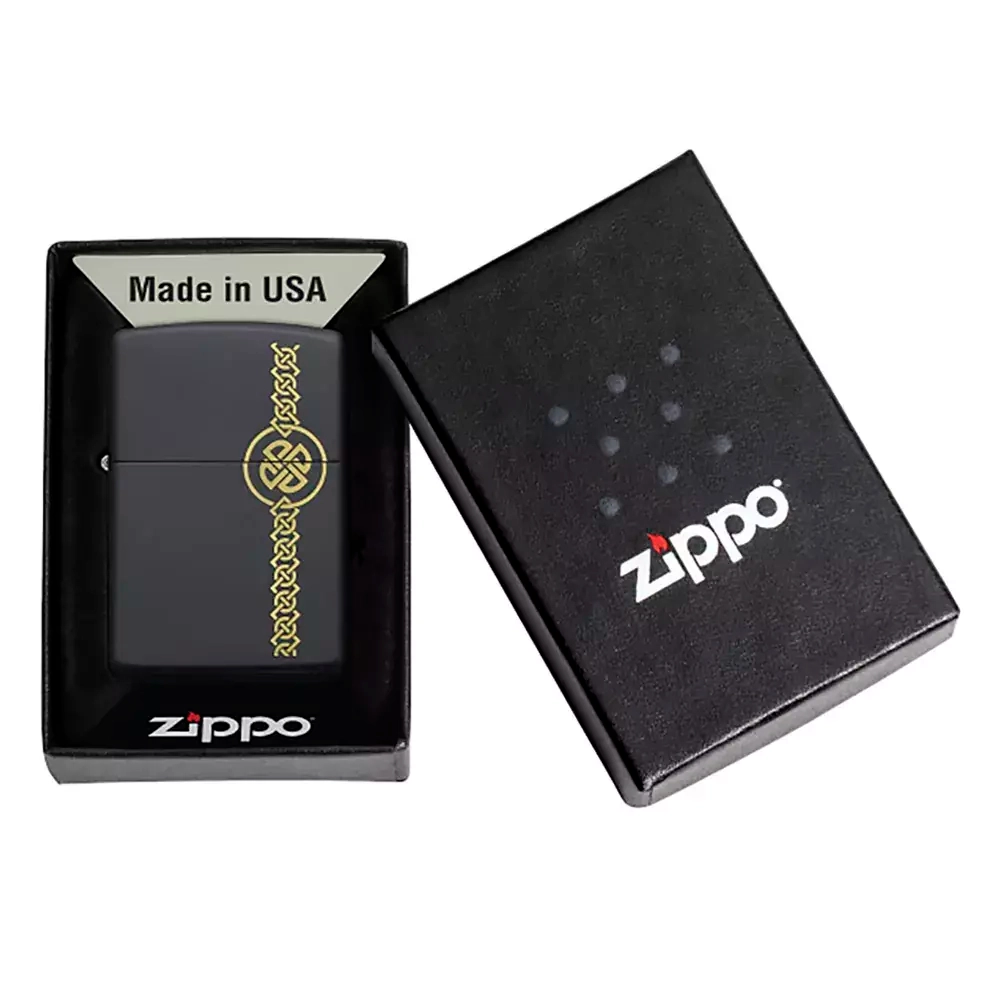 Зажигалка Zippo 49518 Celtic Design, Black Matte