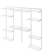 ПРАКТИК Гардеробная система Max G240 белая, 255x45x205 см