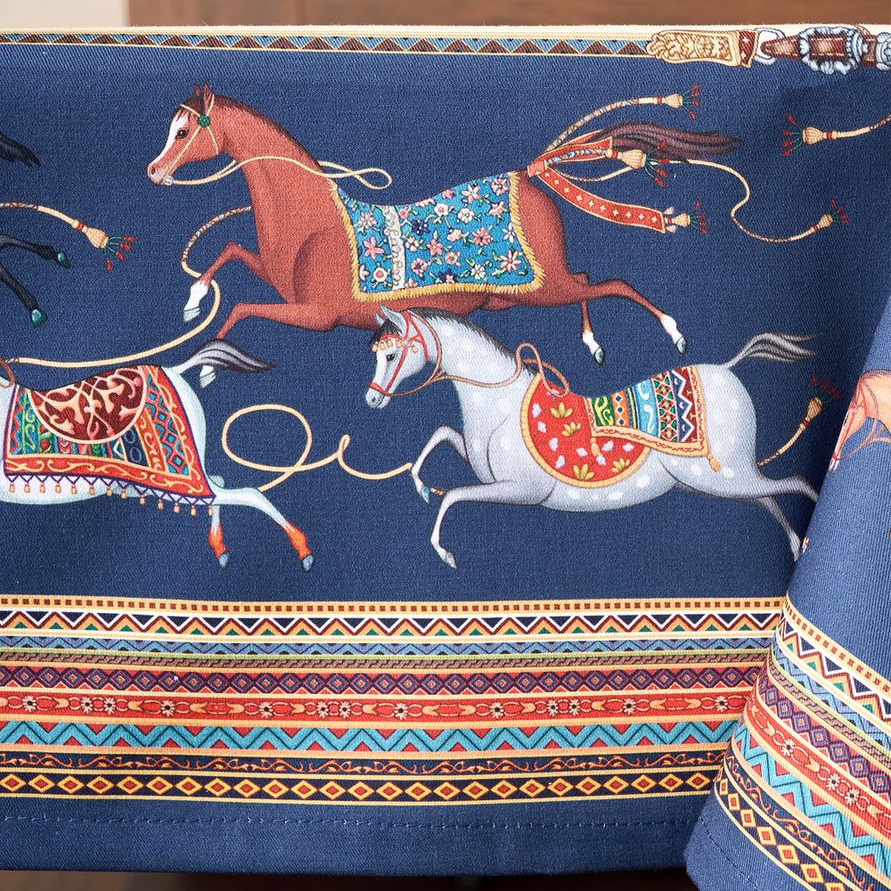 СКАТЕРТЬ "PASSAGE" 110Х140СМ ,БЕЖЕВЫЙ,100% ХЛОПОК С ПРОПИТКОЙ,ТВИЛ