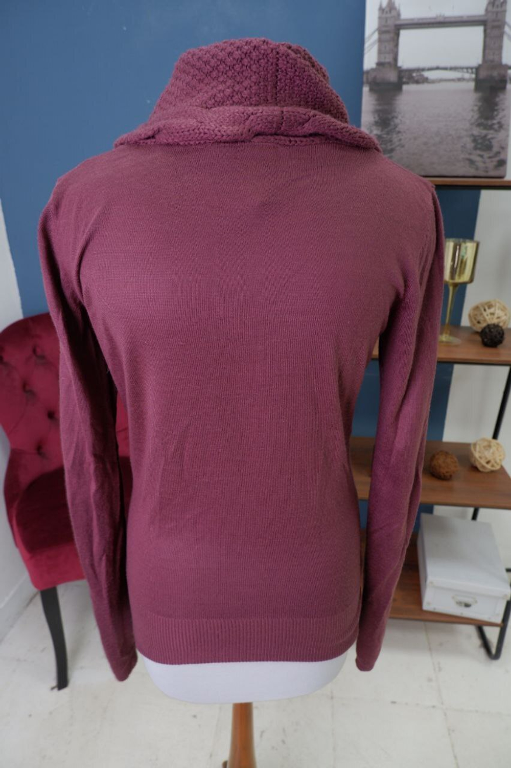 Джемпер K Woman с объемным воротником 44 размер