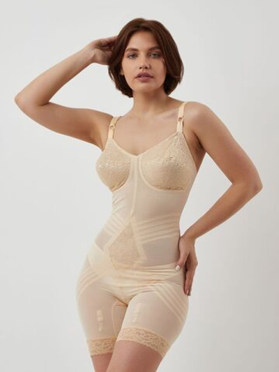 Корсетная грация с панталонами очень сильной степени коррекции (Размер: 46D) (Цвет: бежевый)